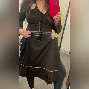 Ruby Rox Women’s Suit: Suit Coat w Pink Flower & Matching Skirt w Pink Trim NWT